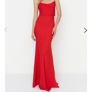NWT Red gown. Size 4.